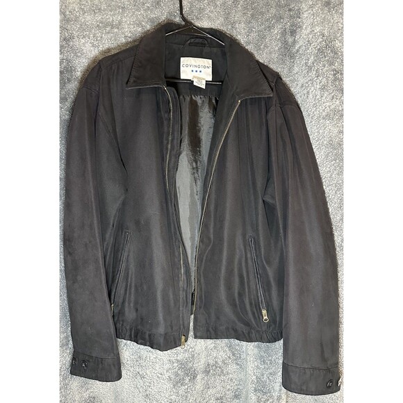 Covington Other - Covington Men's Outerwear Jacket Zipper Front Long Sleeve Black Size Size M